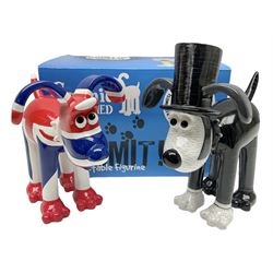 Wallace & Gromit - Gromit Unleashed: two Aardman Animations The Grand Appeal 'Gromit Unleashed' figures comprising Isambark Kingdog Brunel and Jack, one with box