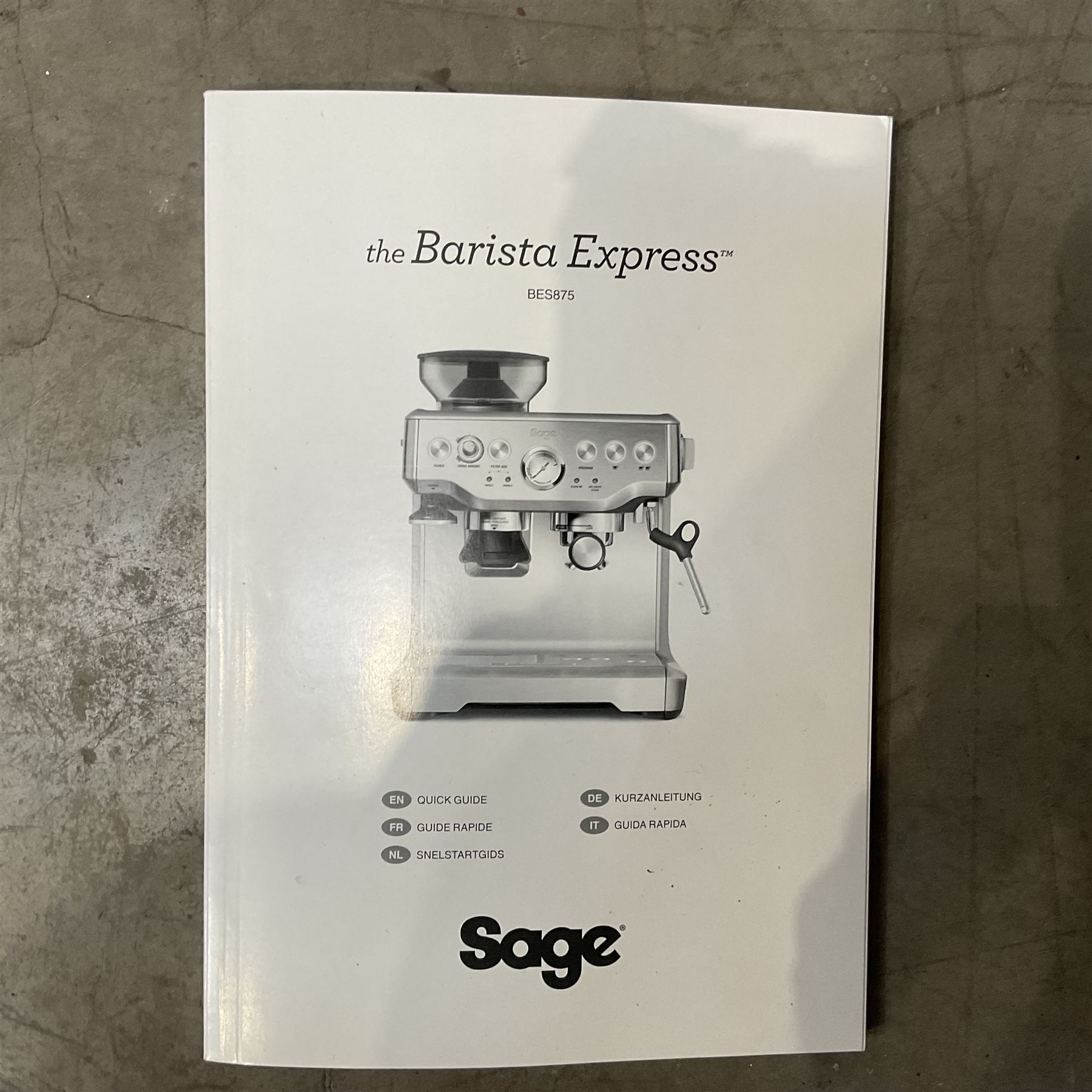 Sage Espresso machine BES870UK bean to cup coffee machine