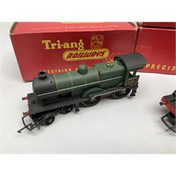 Tri-ang '00' gauge - Class 3MT 2-6-2 tank locomotive No.82004; Princess Class 4-6-2 locomotive 'Princess Royal' No.46200; and Class L1 4-4-0 locomotive No.31757 with separately boxed tender; all boxed (4)