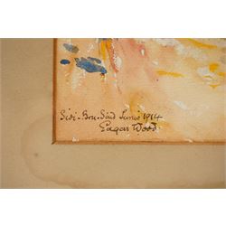 Edgar Wood (British 1860-1935): 'Sidi Bou Said - Tunisia', watercolour signed titled and dated 1914, 30.5cm x 22cm