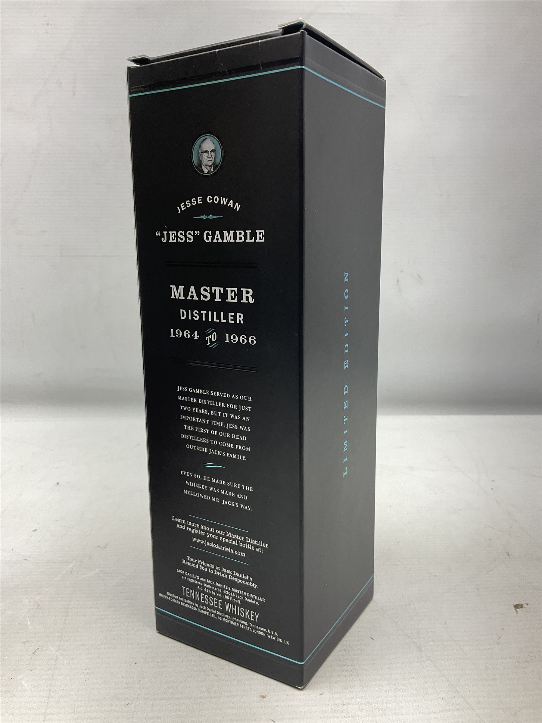 Jack Daniels, single barrel Tennessee whisky, 700ml, 45% vol, Jack Daniels, Tennessee whiskey master distiller series No.4, 700ml, 43% vol, and Courvoisier VSOP cognac, 70cl, 40% vol (3)