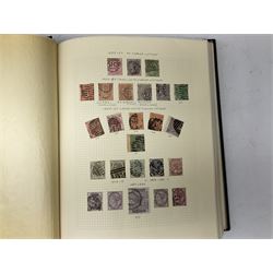 Great British Queen Victoria and later stamps, including imperf two penny blues white lines added, various penny reds, other QV issues, King George V seahorses, Queen Elizabeth II mint and used stamps etc, housed in a single album