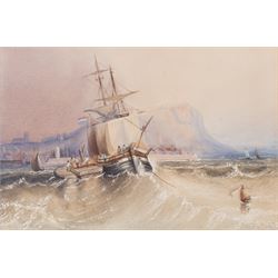 Henry Barlow Carter (British 1804-1868): 'Scarborough', watercolour signed, titled on the ...