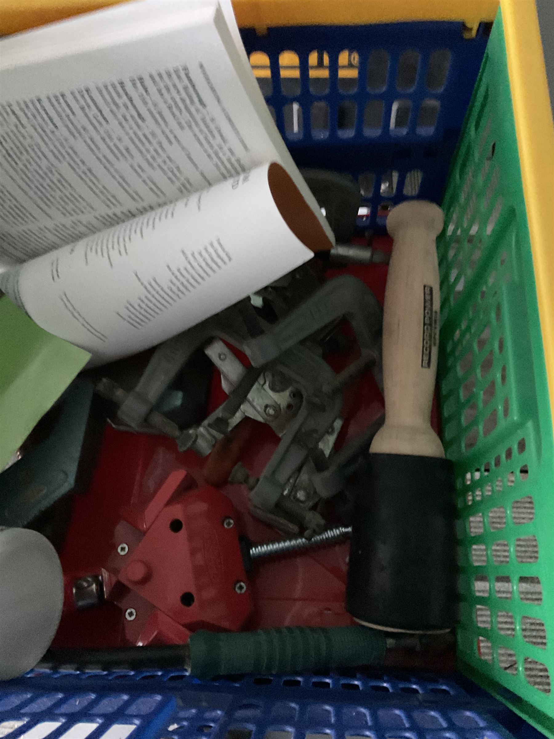 Ryobi router table with router, dewalt biscuit joiner with biscuits, joiners books, clamps etc  - THIS LOT IS TO BE COLLECTED BY APPOINTMENT FROM DUGGLEBY STORAGE, GREAT HILL, EASTFIELD, SCARBOROUGH, YO11 3TX