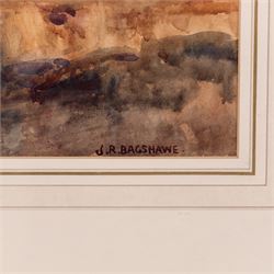 Joseph Richard Bagshawe (Staithes Group 1870-1909): Autumnal Landscape, watercolour signed 24cm x 35cm 
Provenance: exh. Walker Galleries, Harrogate, label verso