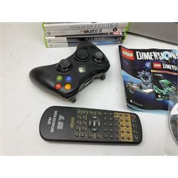 Wharfedale TV with built in DVD player, together with xbox controller and twenty three xbox games