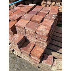 19th/20th century terracotta floor tiles, on two pallets, 6.5” square - THIS LOT IS TO BE VIEWED AND COLLECTED BY APPOINTMENT FROM THE CAYLEY ARMS, HIGH STREET, BROMPTON-BY-SAWDON, YO13 9DA