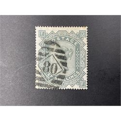 Queen Victoria used ten shillings stamp, 1867-83