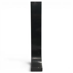 Robert Clatworthy RA (British 1928-2015): Untitled Standing Figure, cast fibreglass resin sculpture in black finish, W30cm D47cm H184cm
Provenance: Gifted directly by the artist to the vendor's partner