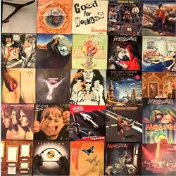 Prog Rock/ Rock LP's: Man - Be Good to Yourself at least once a day & Back into the Future, Marillion - Garden Party, Assassin, Market Square Heros etc, David Gilmour, Emerson, Lake & Palmer - Tarkus, Pictures at an Exhibition & Trilogy, Wishbone Ash, Sad Cafe, Good For Nothing, April Wine, Who Are You and others (25)