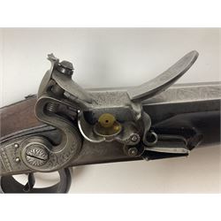 Late 18th/early 19th century 16-bore flintlock fowling piece by Jover, the 104cm(41