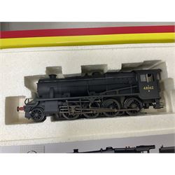 Hornby ‘00’ gauge - three ‘weathered’ locomotives comprising Class 8F 2-8-0 locomotive no.48062 in BR black; Class 9F 2-10-0 locomotive no.92151 in BR black; Class 5MT 4-6-0 locomotive no.44781 in BR black; in original boxes (3) 