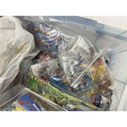 Large quantity of Mcdonalds toys to include Snoopy figures in two boxes