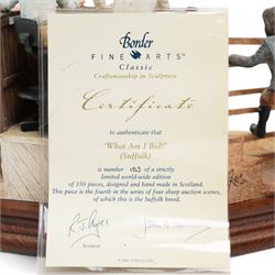 Border Fine Arts limited edition group 'What am I Bid? (Suffolk)' by Ray Ayres, model B0904  No.153/350, boxed and with certificate