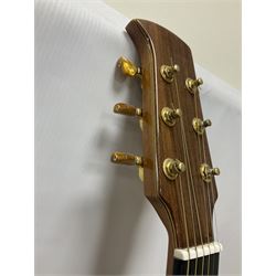 Brazilian Giannini Craviola six string acoustic guitar, with Fishman Premium Blend onboard pickup, in fitted hard case 