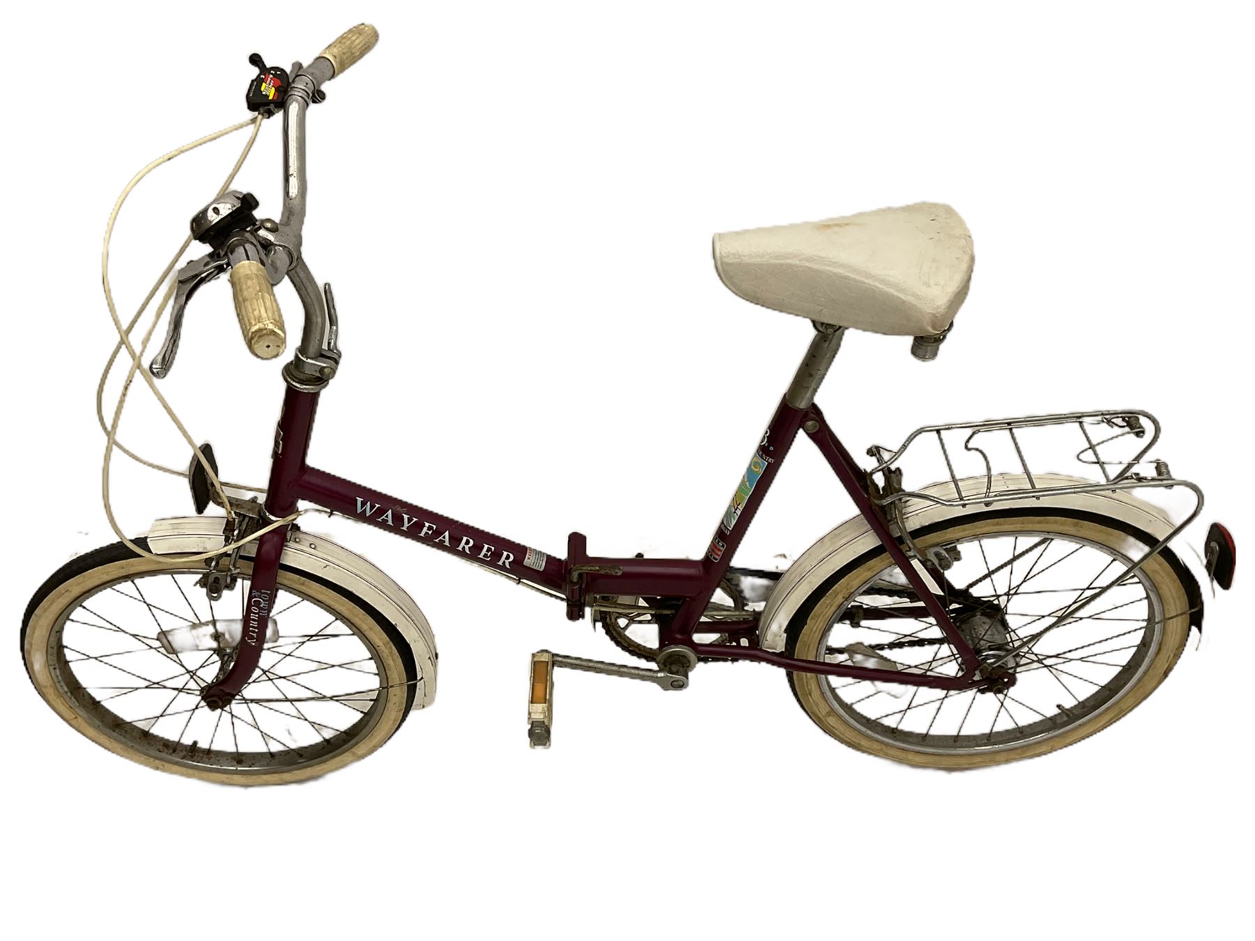 raleigh shopper style small wheel folding bicycle and boys mountain type bicycle - THIS LOT IS TO BE COLLECTED BY APPOINTMENT FROM DUGGLEBY STORAGE, GREAT HILL, EASTFIELD, SCARBOROUGH, YO11 3TX