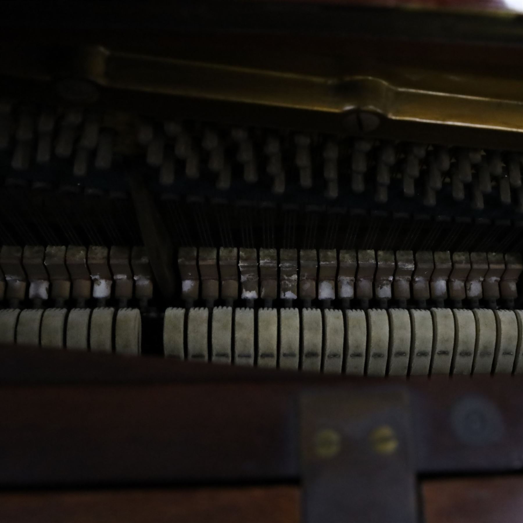 Edwardian C. Bechstein mahogany cased upright piano, with ivory keys and two pedals, manufactured expressly for J Dunnill Wakefield, serial no. , H123cm, W150cm