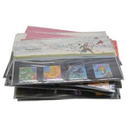 Queen Elizabeth II mint decimal stamps, mostly in presentation packs, face value of usable postage approximately 380 GBP