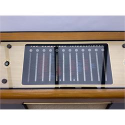 1950s Pye Type PE80 Cambridge International radio, W58cm H43cm D27cm, together with 1952 Pye Type P45 valve radio and 1940s Pye Type 15A radio (3)