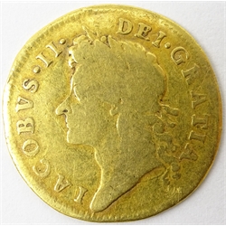  James II 1686 gold half guinea  