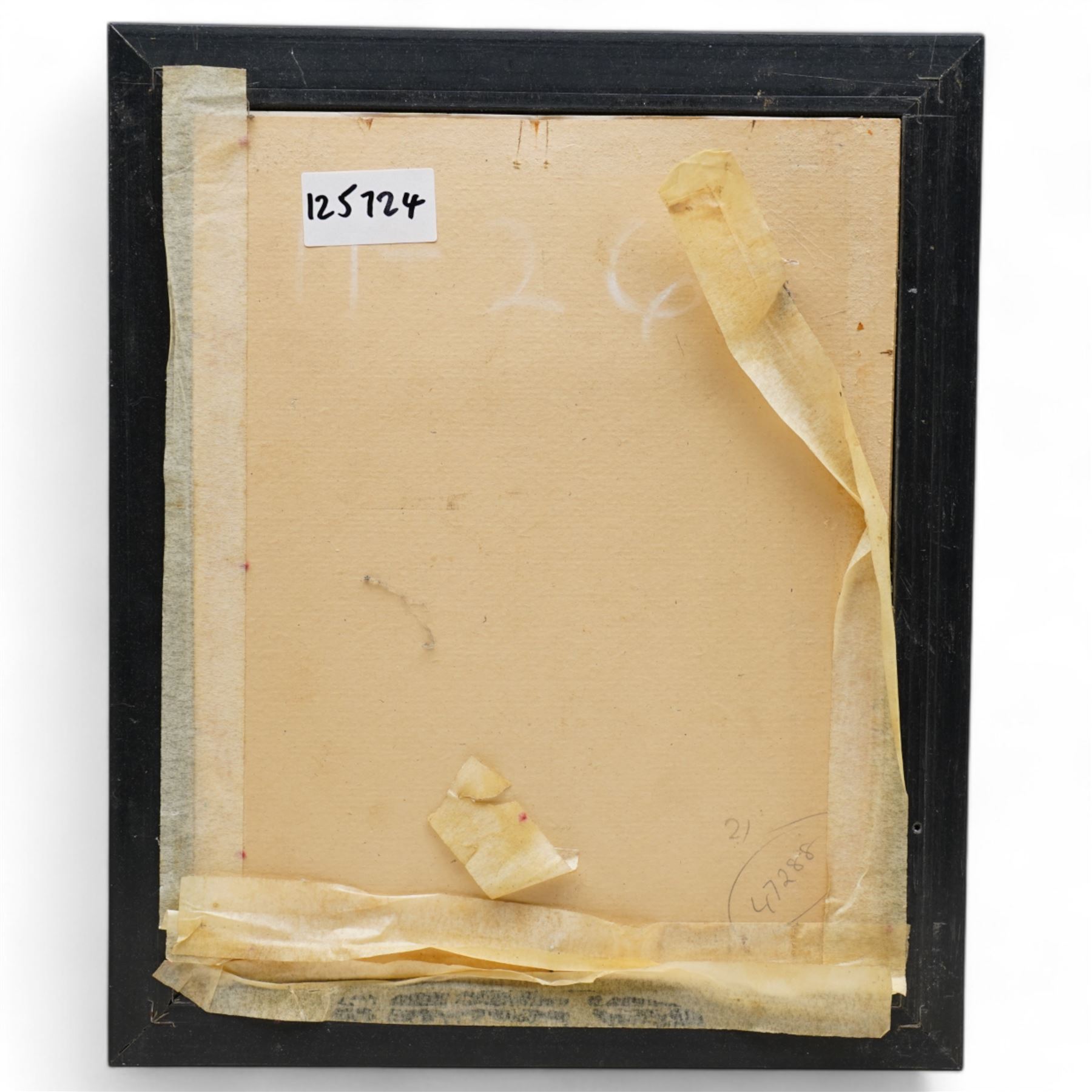 Victor Jean Nicolle (French 1754-1826): Italianate Capriccio View through a Classical Arch, sepia watercolour attributed on the mount 9cm x 6cm