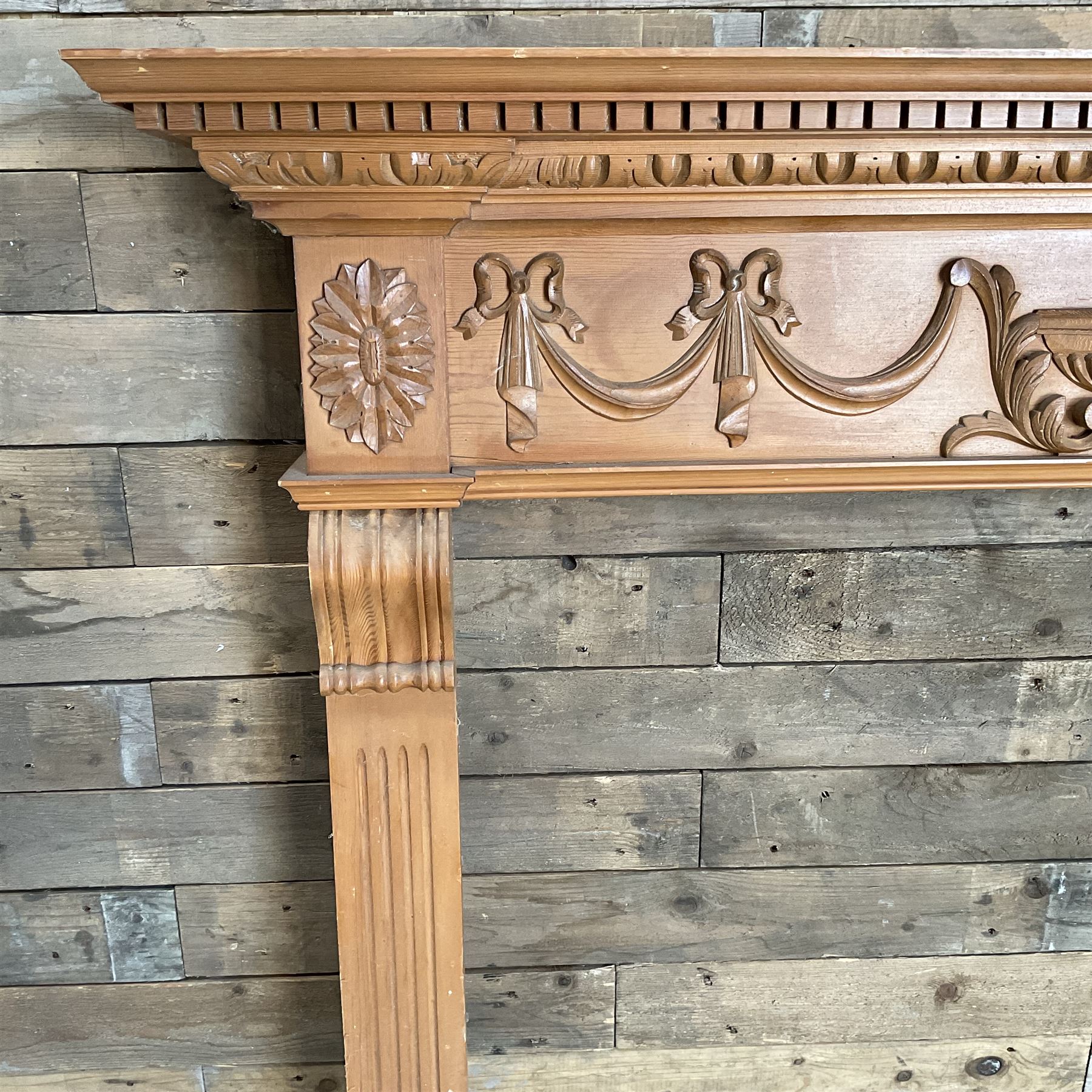 Solid pine Adams design fire surround (surround only)