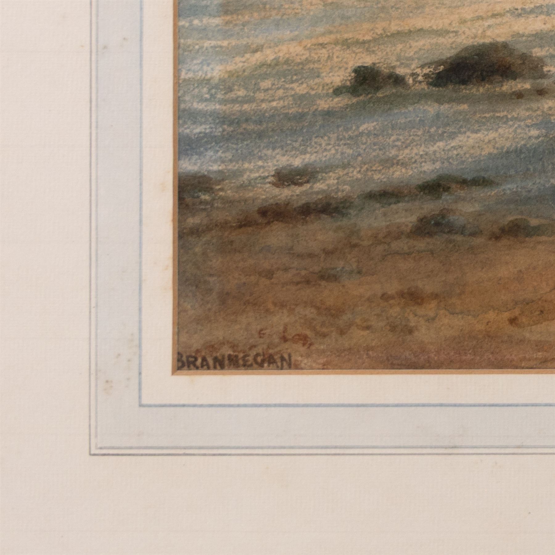 John Francis Branegan (British 1843-1909): 'Whitby from the Battery', watercolour signed and titled 33cm x 51cm