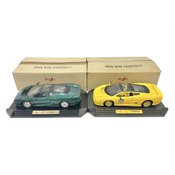 Two Maisto 1:12 scale cars comprising 1992 Jaguar XJ220 Racing car
