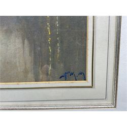 Henry Masterman Mist (Canadian 1871-1954): 'D'Oyly Carte Island - Weybridge', watercolour signed with initials, titled and dated 1920 verso 26cm x 32cm 