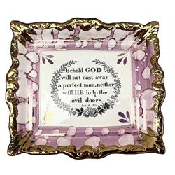 19th century Sunderland pink lustre wall