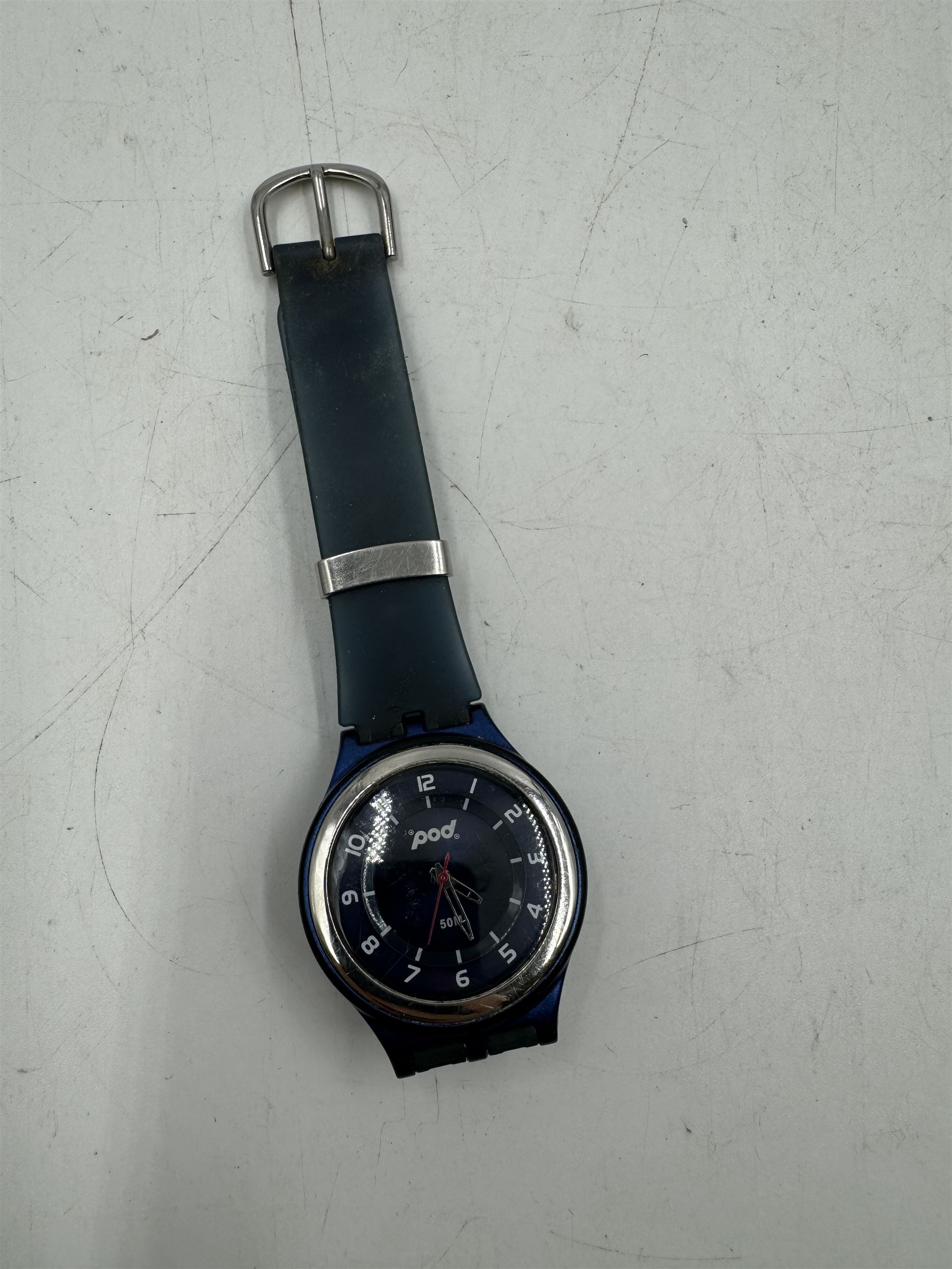 Six gentleman's wristwatches, including Avia, La Carre and Le Chat examples, together with a Smiths shockproof stop watch and a Sekonda stop watch, and a collection of spare watch straps