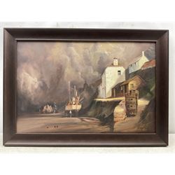 Jack R Mould (British 1925-1998): Port Isaac, oil on canvas signed, titled verso 50cm x 75cm