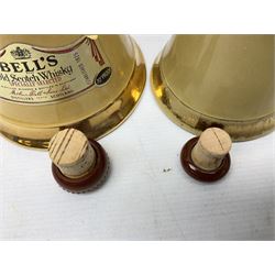 Wade Bells whisky decanters of graduating form, largest H25cm 