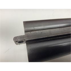 SHOTGUN CERTIFICATE REQUIRED - Late 19th century R. Robinson of Hull 12-bore side-by-side double barrel hammer shotgun; with 76cm(30