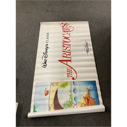 Ten large vinyl film posters, to include The Aristocats, Absolute Power, First Knight, etc 