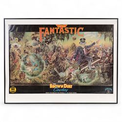 Elton John Captain Fantastic and the Brown Dirt Cowboy poster, circa 1975, in black frame, frame H60cm, W80cm