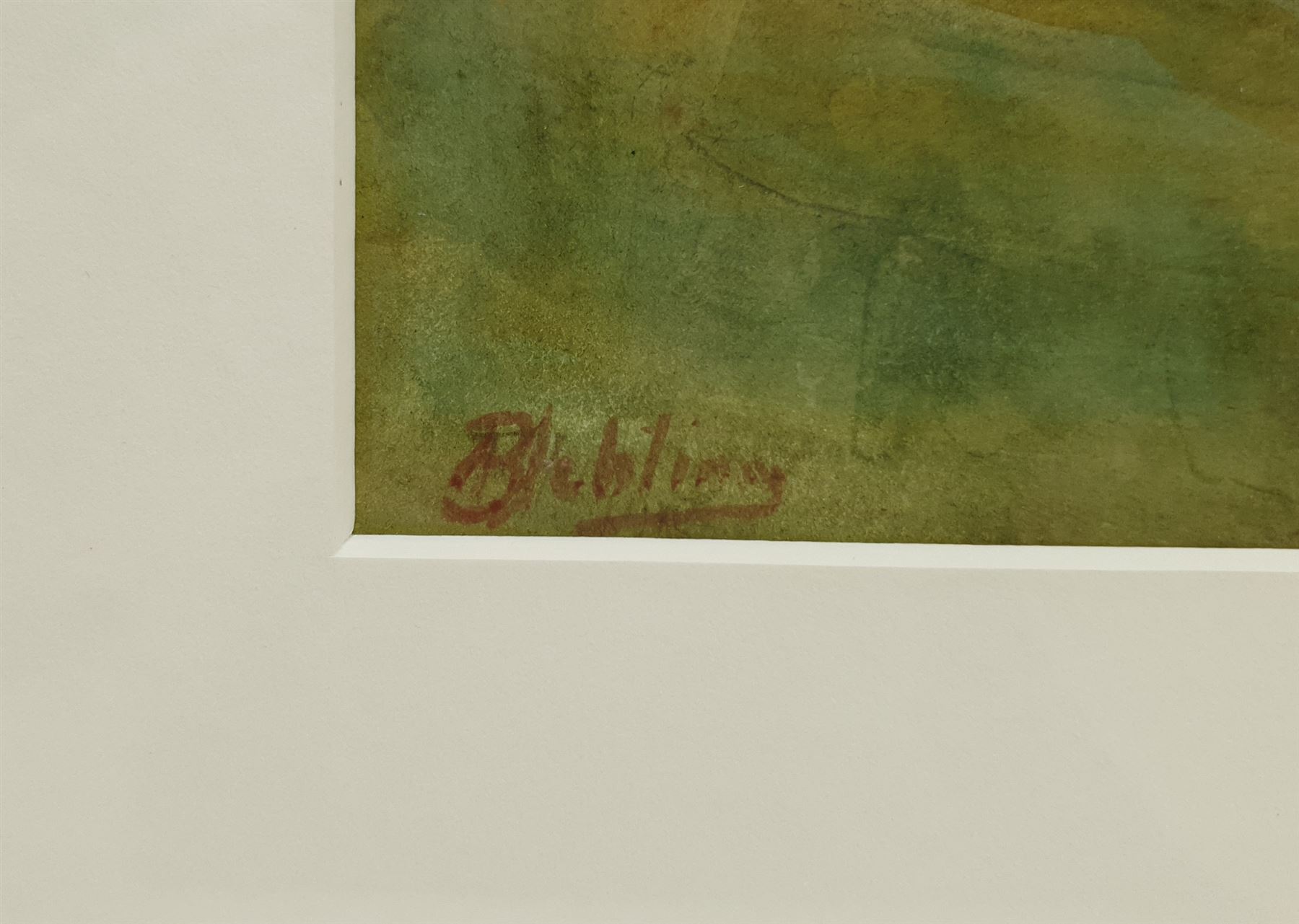 Robert Jobling (Staithes Group 1841-1923): 'The Bogan, Coldingham Berwickshire', watercolour signed, titled and dated 1913 verso 25cm x 35cm