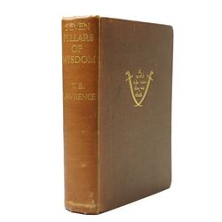  Lawrence, T. E. - 'Seven Pillars of Wisdom: a triumph'. London: Jonathan Cape, 1935. Firs...