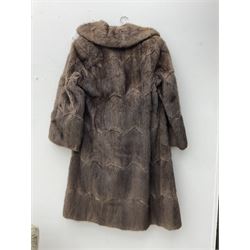 Brown Mink fur coat 