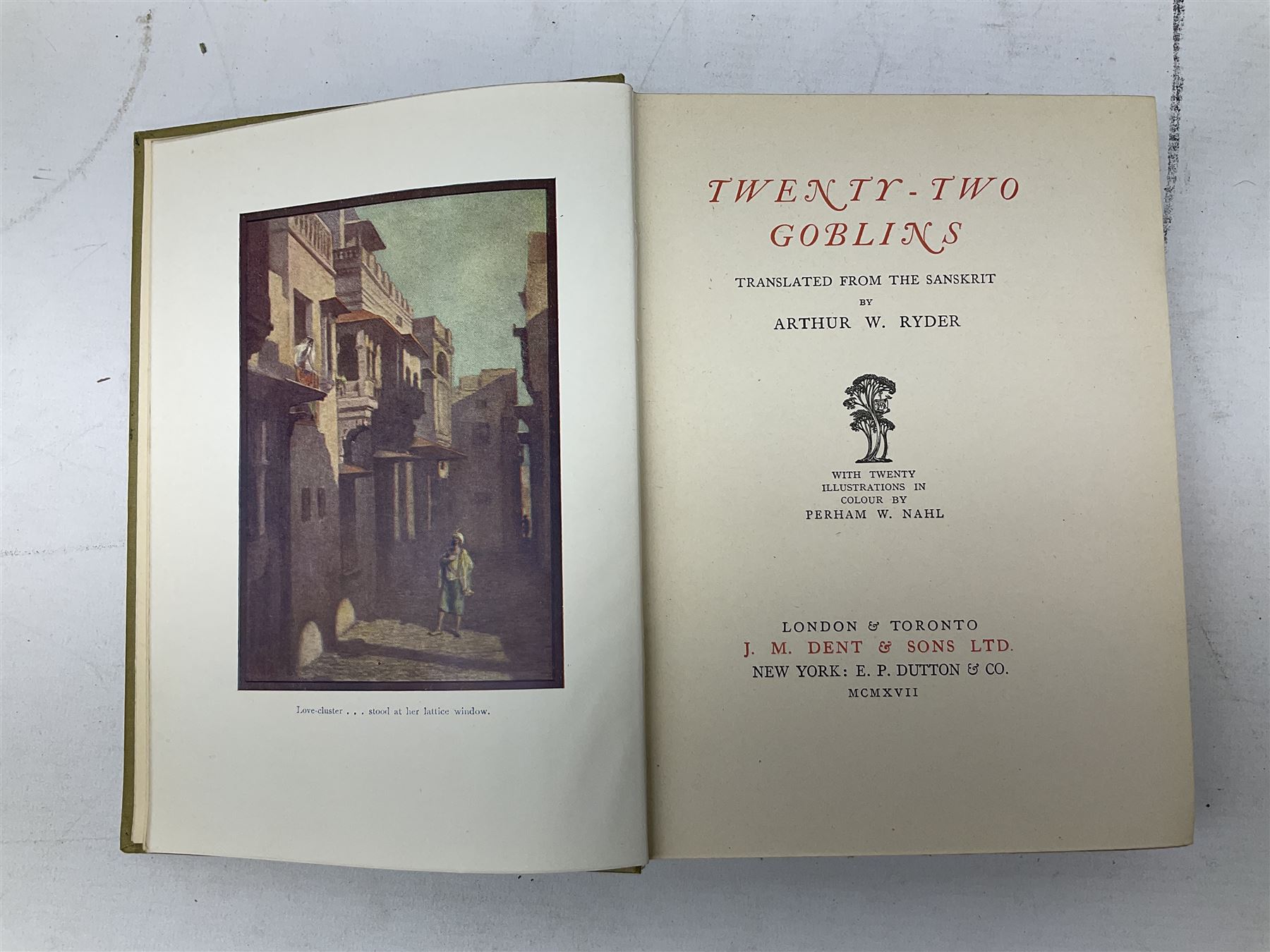 Ryder, Arthur. W: Nahl: Twenty-Two Goblins, illustrated by Perham W. Nahl, J. M. Dent & Sons Ltd., with twenty colour illustrations