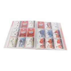 Large collection of Football trading cards, including full Manchester Untied Upper Deck set in official folder, large quantity of Topps Match Attax cards, including full sets, in official collectors binders, Panini Euro 2012 part set in folder, etc, all housed in folders