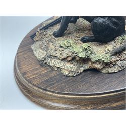 Four Country Artists figures, comprising Shooting figure group by K.Sherwin, Gun dog figure group, First Brace - Labrador and First Brace - Springer, largest H35cm 