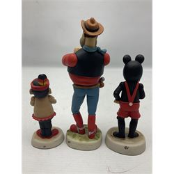 Fourteen Robert Harrop figures from the Beano Dandy collection, comprising Minnie the Minx BD04, Danny BD10, Biffo the Bear BD19, Spotty BD16, Smiffy BD09, Oops! BDS01, Little Plum BD27, Wilfrid BD15, Danny BD10, Winston BD17, 'Erbert BD14, Gnasher BD02, Beryl the Peril BD05 and Desperate Dan BD03, all with boxes