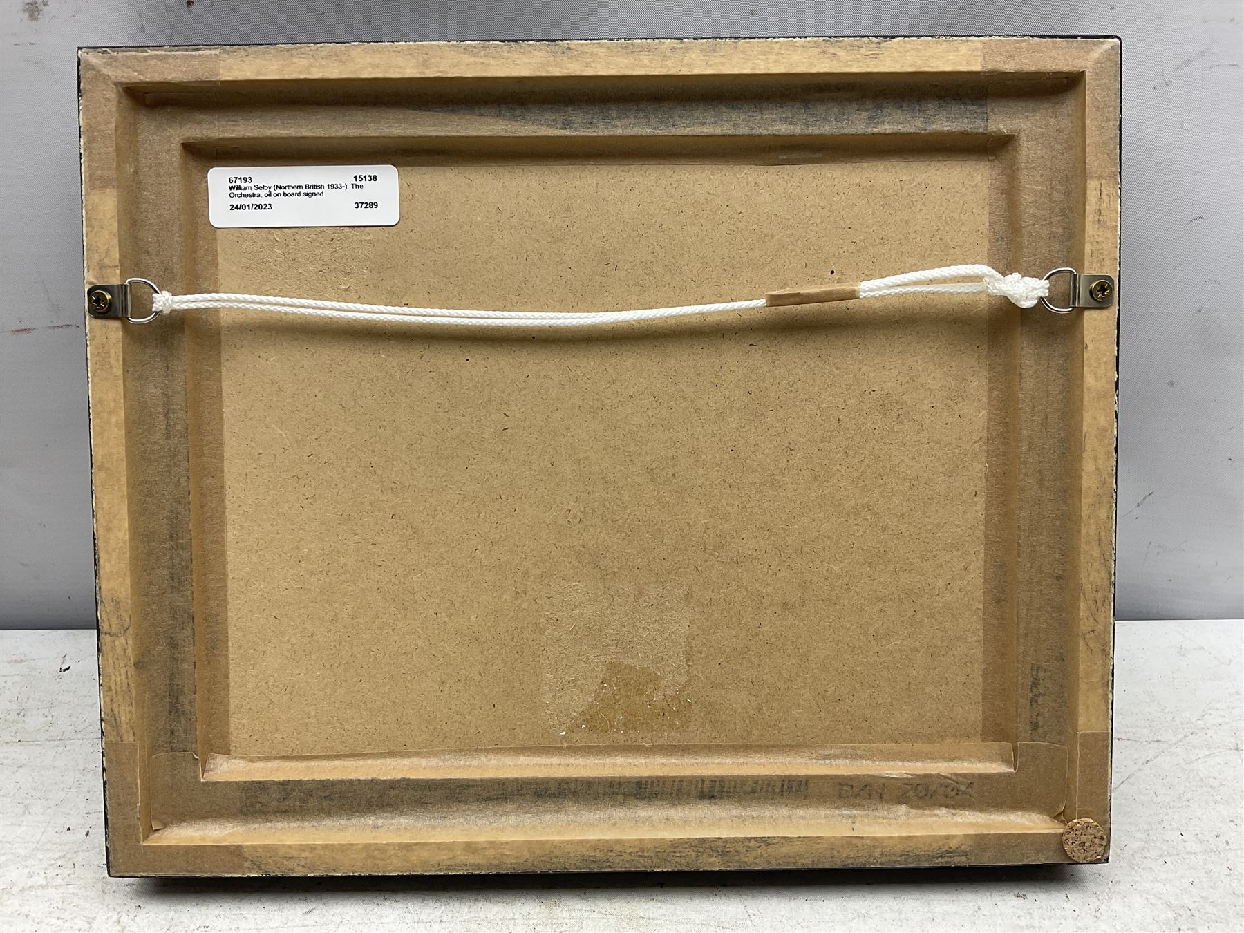 William Selby (Northern British 1933-): The Orchestra, oil on board signed 17cm x 23cm