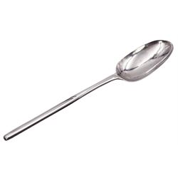 Silver marrow scoop spoon, probably George I, of typical form, with rat tail bowl, bottom struck, hallmarks worn, probably London 1723, L21.5cm, approximate weight 1.70 ozt (52.8 grams)