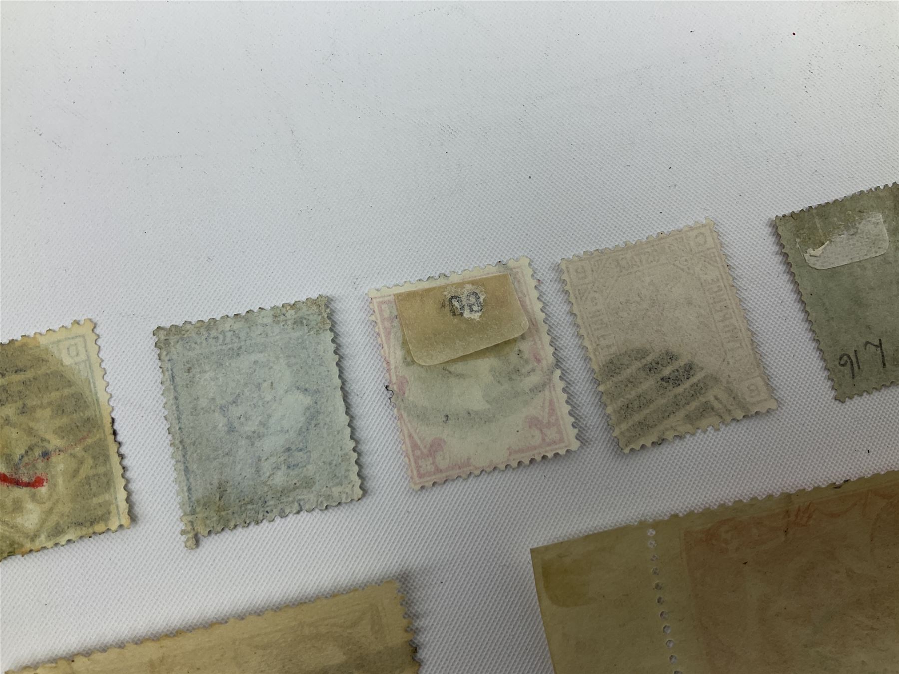 Stamps including various King Edward VII Sothern Nigeria values, King George V Great Britain seahorses and a small number of Queen Victoria Great British stamps, housed in three stockcards