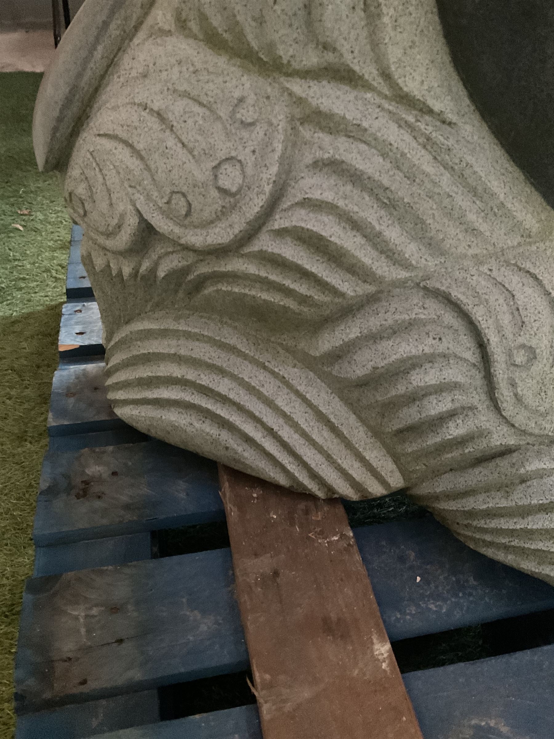 Large Granite dolphin sculpture  - THIS LOT IS TO BE COLLECTED BY APPOINTMENT FROM DUGGLEBY STORAGE, GREAT HILL, EASTFIELD, SCARBOROUGH, YO11 3TX