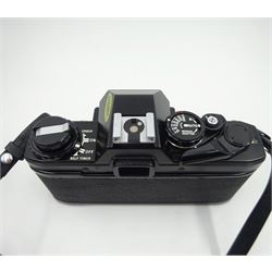 Olympus OM-10 SLR Camera with Olympus neck strap, Olympus OM-System S Zuiko Auto-Zoom 35-70mm 1:4 Lens, Kiron Macro 80-200mm 1:4 Lens in Kiron Protective Case, Ring 282 Twin Flash. 