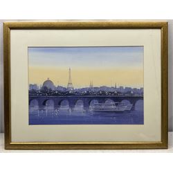 Johnny Gaston (Scottish 1955-): Paris, watercolour signed 34m x 51cm