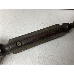 Two Hunningscone patent wall mounting telephones in walnut casing, together with Sterling Telephone & Electric Co. Ltd early wall-mounted telephone 'Primax' and one other 